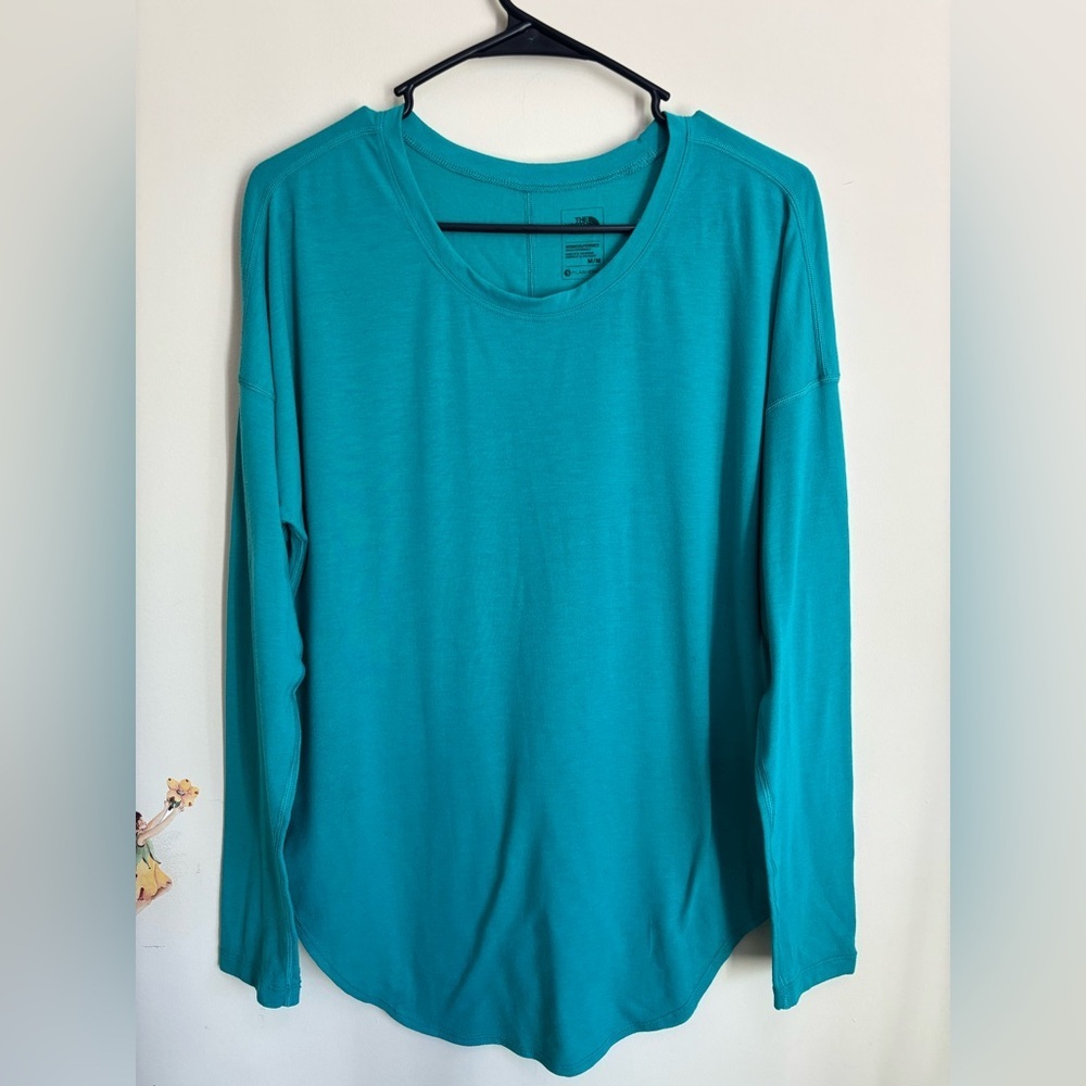 The North Face Aqua Performance Tee Green Size M Long sleeve Crewneck